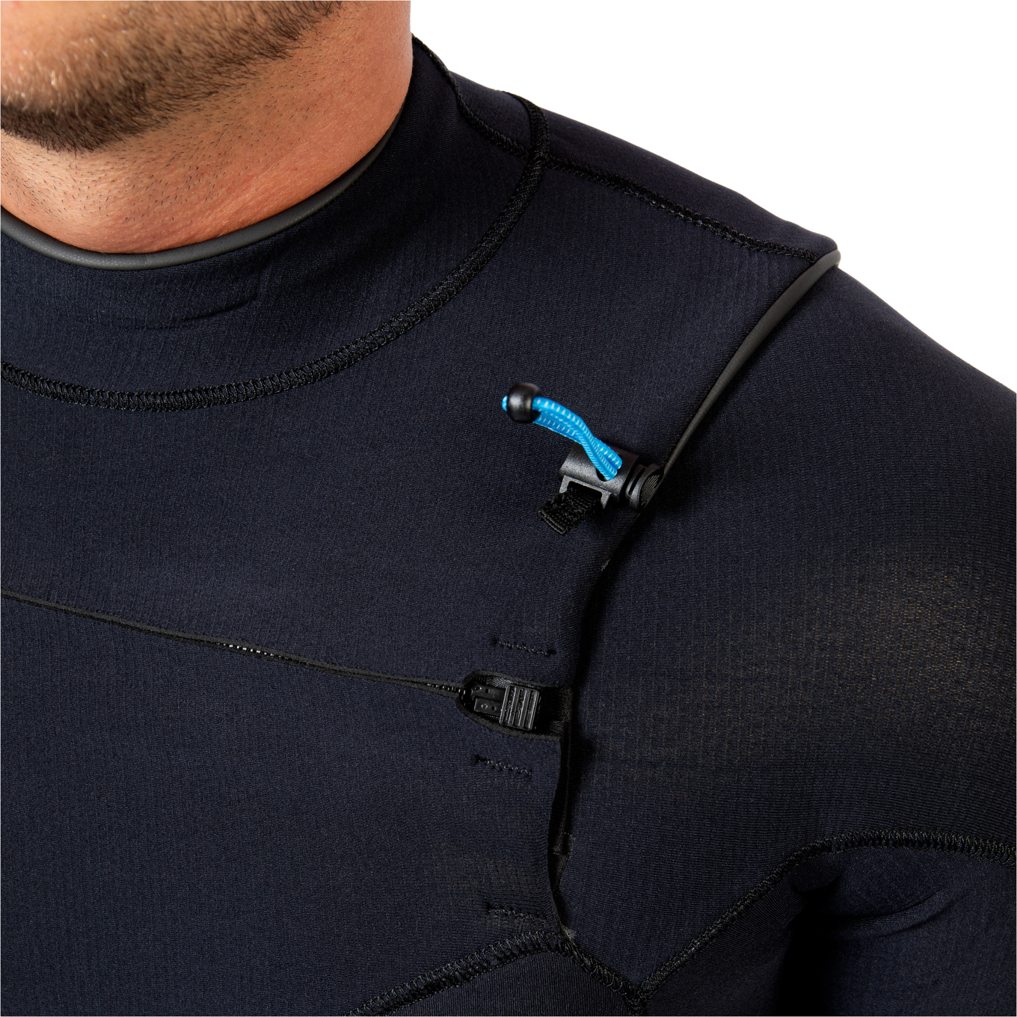 2025 Gul Mens Yulex Flexor 5/4mm Chest Zip Wetsuit FX1221-BKBK - Black